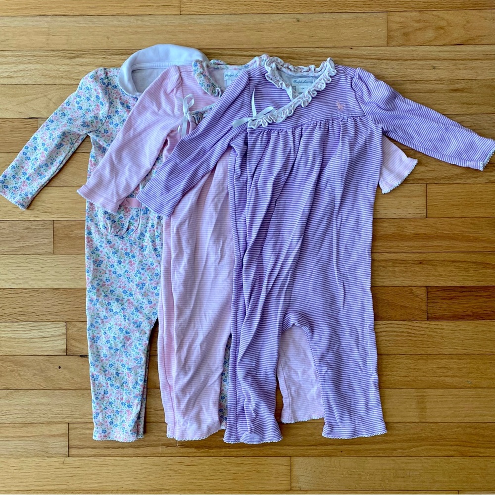 Ralph Lauren Baby Girls Coveralls